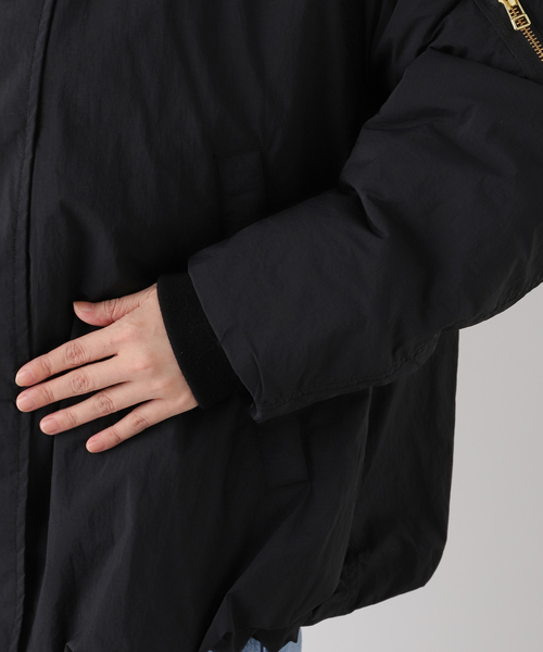 JOURNAL STANDARD（ジャーナルスタンダード）の「ナイロンショート N-2B（ブルゾン・レディース・ブラック/ブラウン・FREE）」の12枚目の写真