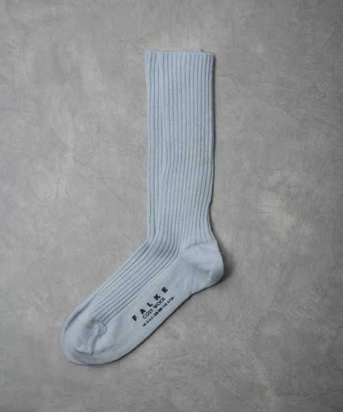 FALKE(ファルケ)の「【FALKE(ファルケ)】Cosy Wool Boot Socks(ソックス/靴下・レディース・ブラウン系その他/サックスブルー/ピンク系その他2/グレー・FREE)」の1枚目の写真