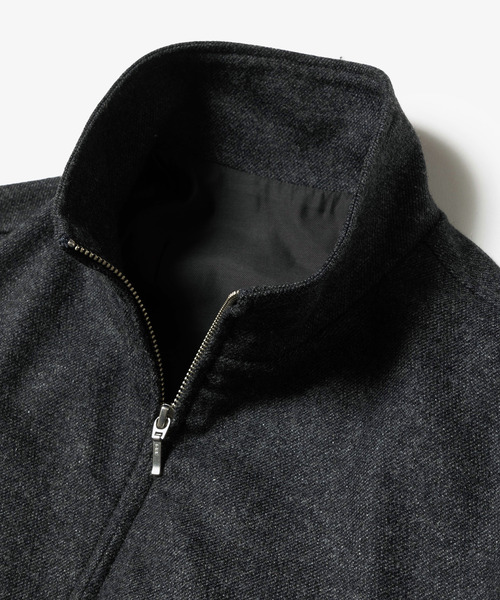 MR.OLIVE(ミスターオリーブ)の「MR.OLIVE ミスターオリーブ / RECYCLING WOOL SOFT TWILL / TRACK JACKET カシミアウールリサイクルウールソフトツイルトラックジャケット セットアップ / M243136(ブルゾン・メンズ・ネイビー/チャコール・SMALL/MEDIUM/LARGE)」の7枚目の写真