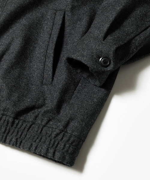 MR.OLIVE(ミスターオリーブ)の「MR.OLIVE ミスターオリーブ / RECYCLING WOOL SOFT TWILL / TRACK JACKET カシミアウールリサイクルウールソフトツイルトラックジャケット セットアップ / M243136(ブルゾン・メンズ・ネイビー/チャコール・SMALL/MEDIUM/LARGE)」の8枚目の写真