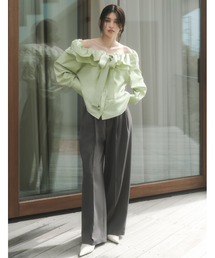 フレイ アイディー❤️ダブルラインフレアパンツ レディース ワイド スポーティ Amazon | [フレイ アイディー] ダブルラインフレアパンツ