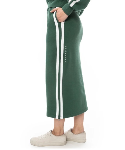 BILLABONG(ビラボン)の「BILLABONG レディース SIDE LINE SWEAT SKIR スカート/ビラボンサイドジッパー付きラインスウェットスカート(スカート・レディース・オフホワイト/グリーン系その他/パープル系その他・MEDIUM/LARGE)」の11枚目の写真