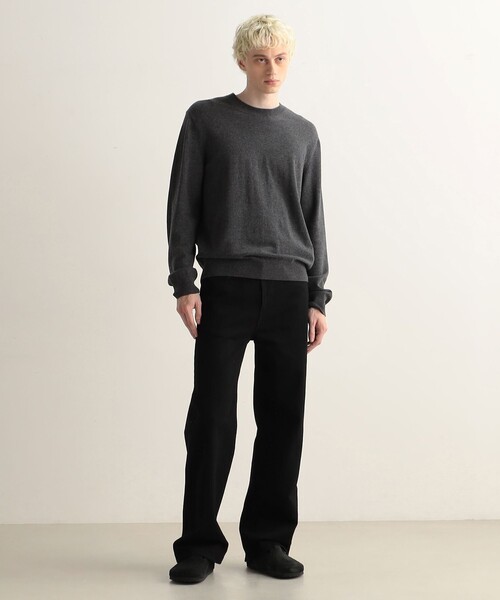 EDITION（エディション）の「コットンブラックデニム ルーズストレートパンツ（デニムパンツ・メンズ・ブラック・L/M/S）」の2枚目の写真