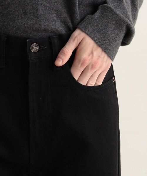 EDITION（エディション）の「コットンブラックデニム ルーズストレートパンツ（デニムパンツ・メンズ・ブラック・L/M/S）」の9枚目の写真