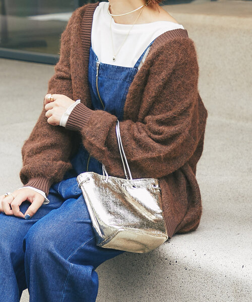 un dix cors(アンディコール)の「【cache cache(カシュカシュ)】スネークチェーンメタリックミニバッグ(トートバッグ・レディース・シルバー/ゴールド・FREE)」の10枚目の写真