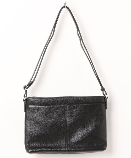 【本革】 収納力抜群！ ユニセックス ショルダーバッグ（ショルダーバッグ）｜relac（レーラック）