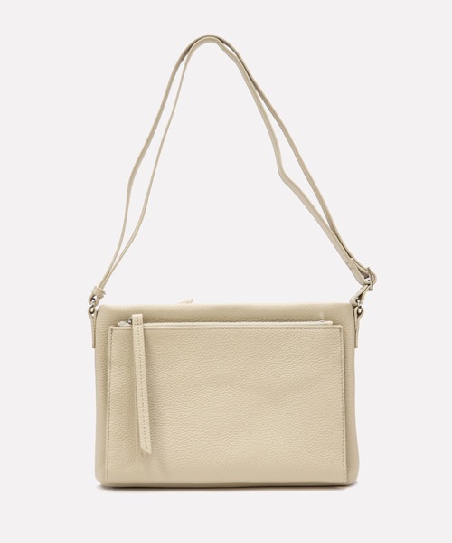 【本革】 収納力抜群！ ユニセックス ショルダーバッグ（ショルダーバッグ）｜relac（レーラック）