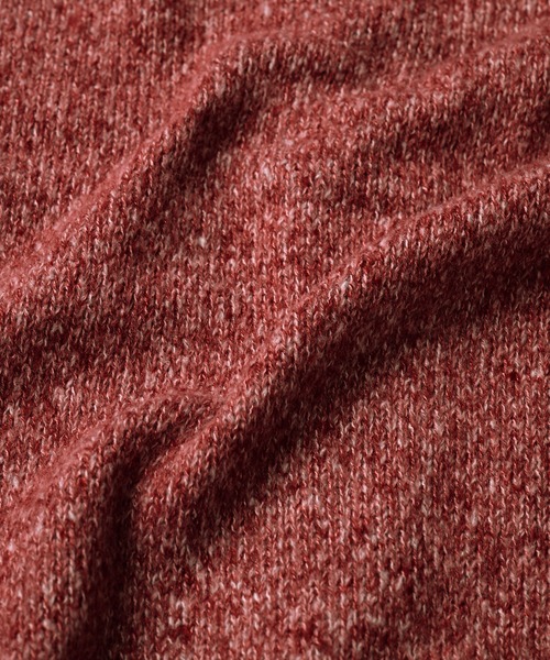 Adoon plain（アドーンプレーン）の「MELANGE KNIT POLO CARDIGAN／メランジニットポロカーディガン（カーディガン/ボレロ・メンズ・レッド/チャコールグレー/ブルーグリーン・LARGE/MEDIUM）」の12枚目の写真