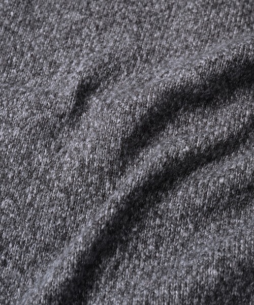 Adoon plain（アドーンプレーン）の「MELANGE KNIT POLO CARDIGAN／メランジニットポロカーディガン（カーディガン/ボレロ・メンズ・レッド/チャコールグレー/ブルーグリーン・LARGE/MEDIUM）」の8枚目の写真