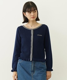 ミルクフェド　MILKFED.　カーディガン　ハート　ブラック MILKFED.｜ミルクフェドのカーディガン/ボレロ通販 - ZOZOTOWN
