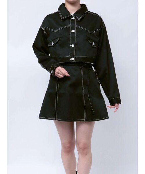 jouetie（ジュエティ）の「マルチWAYウエスタンミニセットアップ（ワンピース・メンズ・ブラック/グレー/ベージュ・MEDIUM）」の20枚目の写真