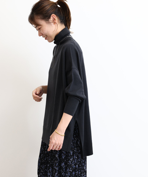 JOURNAL STANDARD relume（ジャーナルスタンダード　レリューム）の「《追加5》BiellaYarnワイドタートルネック（ニット/セーター・レディース・レッド/ライトグレー/ブルー/チャコールグレー/ベージュ・FREE）」の11枚目の写真
