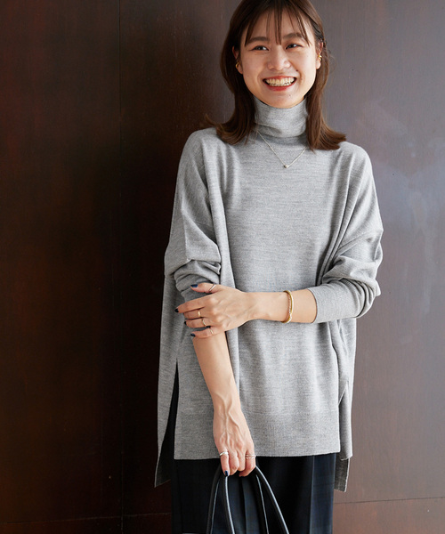 新品・未使用【 relume 】BiellaYarnワイドタートルネック JOURNAL STANDARD relume｜《追加2 / 新色》BiellaYarnワイド