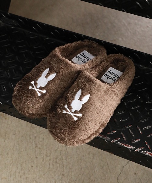 フェイクファー ルームシューズ(ルームシューズ/スリッパ)|Psycho Bunny(サイコバニー) フェイクファー ルームシューズ(ルームシューズ/スリッパ)|Psycho Bunny(サイコバニー)