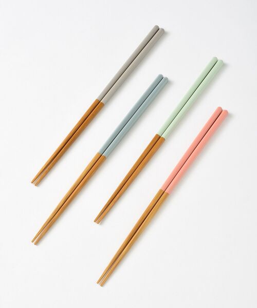 BRUNO（ブルーノ）の「BRUNOスス竹角丸カラー菜箸 30cm（カトラリー・レディース・ピンク/グリーン/グレー系その他/グレー・ﾌﾘ-）」の5枚目の写真