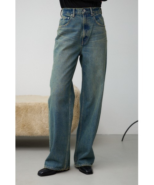 堀田茜さん着用アイテム】AZUL DENIM ハイウエストワイドデニム