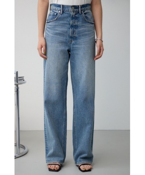 AZUL by moussy（アズールバイマウジー）の「AZUL DENIM ハイウエストワイドデニム（デニムパンツ・レディース・ライトブルー/ワンウォッシュ/ライトブラック/ブルー/オフホワイト・X-SMALL/SMALL/MEDIUM/LARGE）」の13枚目の写真