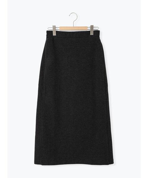 Samansa Mos2 blue(サマンサモスモスブルー)の「ウールライクパイピングスカート(スカート・レディース・ブラック/ブラウン/グレー・F)」の6枚目の写真