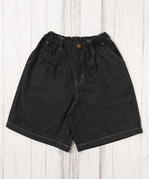 デニムパンツ(ブラック/黒色系・クロップド・半端丈 デニムパンツ(ブラック/黒色系・クロップド・半端丈