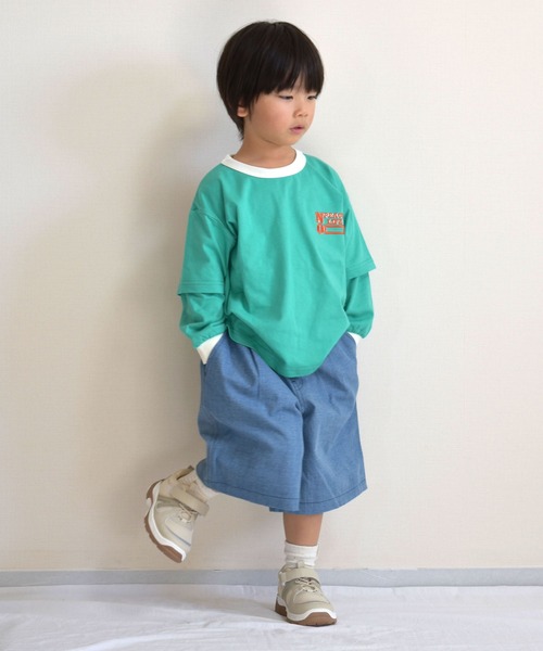 KiCCOLY(キッコリー)の「ワイドデニム(デニムパンツ・キッズ・ブルー/ブラック/ネイビー・150cm/140cm/130cm/120cm/110cm)」の5枚目の写真