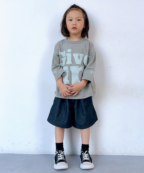 KiCCOLY(キッコリー)の「ワイドデニム(デニムパンツ・キッズ・ブルー/ブラック/ネイビー・150cm/140cm/130cm/120cm/110cm)」の7枚目の写真