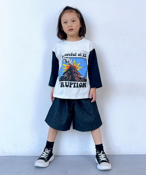 KiCCOLY(キッコリー)の「ワイドデニム(デニムパンツ・キッズ・ブルー/ブラック/ネイビー・150cm/140cm/130cm/120cm/110cm)」の15枚目の写真