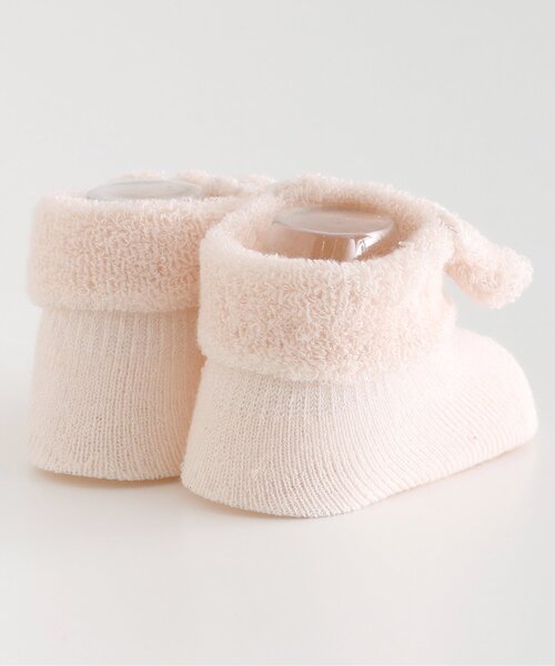 apres les cours（アプレレクール）の「アニマルベビーソックス（ベビーシューズ/ベビーソックス・キッズ・アイボリー/ピンク/ベージュ・9/12）」の7枚目の写真