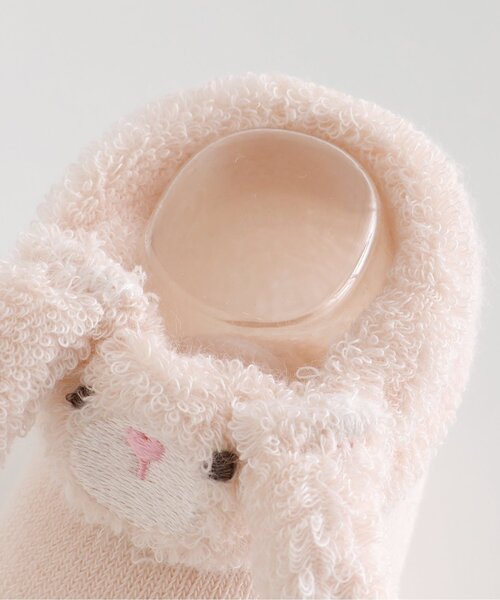 apres les cours（アプレレクール）の「アニマルベビーソックス（ベビーシューズ/ベビーソックス・キッズ・アイボリー/ピンク/ベージュ・9/12）」の8枚目の写真