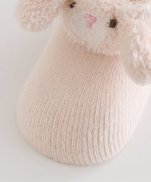 apres les cours（アプレレクール）の「アニマルベビーソックス（ベビーシューズ/ベビーソックス・キッズ・アイボリー/ピンク/ベージュ・9/12）」の9枚目の写真