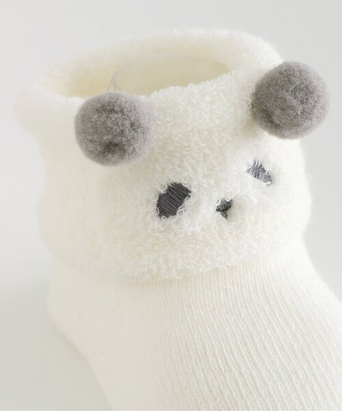 apres les cours（アプレレクール）の「アニマルベビーソックス（ベビーシューズ/ベビーソックス・キッズ・アイボリー/ピンク/ベージュ・9/12）」の12枚目の写真