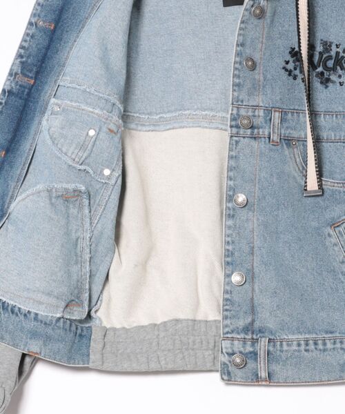 Desigual（デシグアル）の「ミッキー&ミニー デニムスウェットジャケット（デニムジャケット・レディース・ブルー・XS/S/M/L/XL）」の3枚目の写真