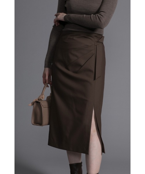 DECADE CLASSIC(ディケイド クラシック)の「【DECADE】リボンスカート(スカート・レディース・チョコ/グレー・LARGE/SMALL/MEDIUM)」の10枚目の写真