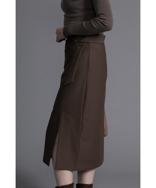 DECADE CLASSIC(ディケイド クラシック)の「【DECADE】リボンスカート(スカート・レディース・チョコ/グレー・LARGE/SMALL/MEDIUM)」の7枚目の写真