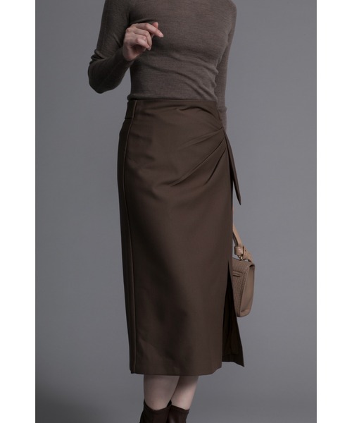 DECADE CLASSIC(ディケイド クラシック)の「【DECADE】リボンスカート(スカート・レディース・チョコ/グレー・LARGE/SMALL/MEDIUM)」の6枚目の写真