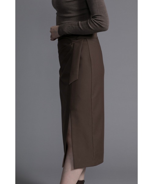 DECADE CLASSIC(ディケイド クラシック)の「【DECADE】リボンスカート(スカート・レディース・チョコ/グレー・LARGE/SMALL/MEDIUM)」の5枚目の写真