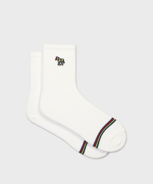 Paul Smith（ポールスミス）の「“Zebra” ライン ソックス【150643 MD2】（ソックス/靴下・メンズ・ネイビー/ホワイト/ブラック・25-27）」の2枚目の写真