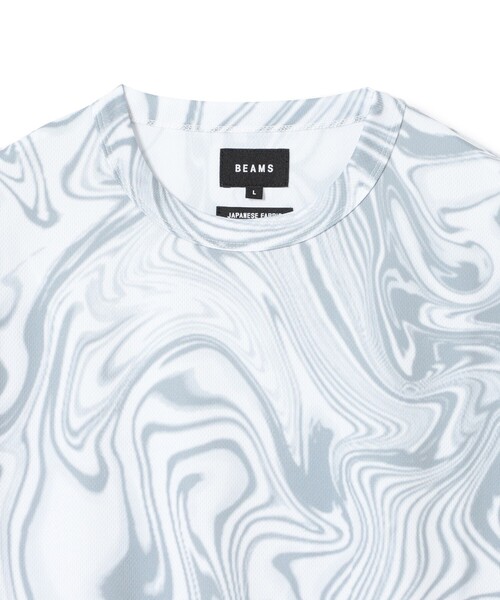 BEAMS（ビームス）の「BEAMS / メッシュ パターンド Tシャツ（Tシャツ/カットソー・メンズ・ブラック/ブルー/グレー・XL/L/M/S）」の12枚目の写真