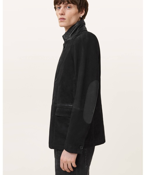 SURVEY DOUBLE LAYERED LEATHER BLAZER | SURVEY ダブル