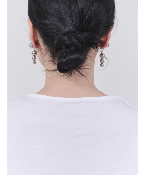 DOLLUPOOPS（ドールアップウップス）の「ヘムフラワー刺繍ティアードトップス（シャツ/ブラウス・レディース・ライトグレー/ネイビー・38）」の9枚目の写真