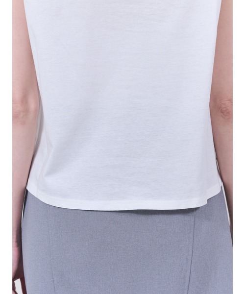 DOLLUPOOPS（ドールアップウップス）の「ヘムフラワー刺繍ティアードトップス（シャツ/ブラウス・レディース・ライトグレー/ネイビー・38）」の10枚目の写真