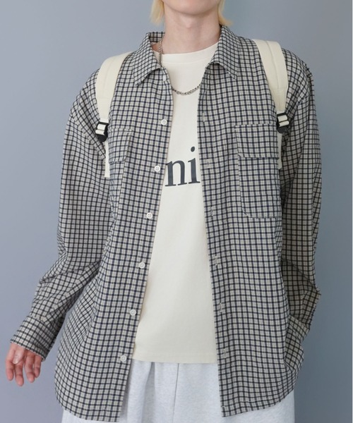 SPINNS(スピンズ)の「ナイロンリュック/コード(バックパック/リュック・メンズ・ブラック/オフホワイト・ONESIZE)」の8枚目の写真