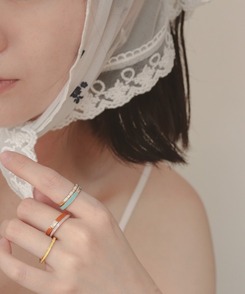 NOIR DE POUPEE 指輪 リング 「WEB限定」silver925 スクエアCZ