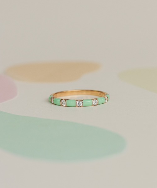 セール】【WEB限定】silver925 CZとばし エナメルリング（リング