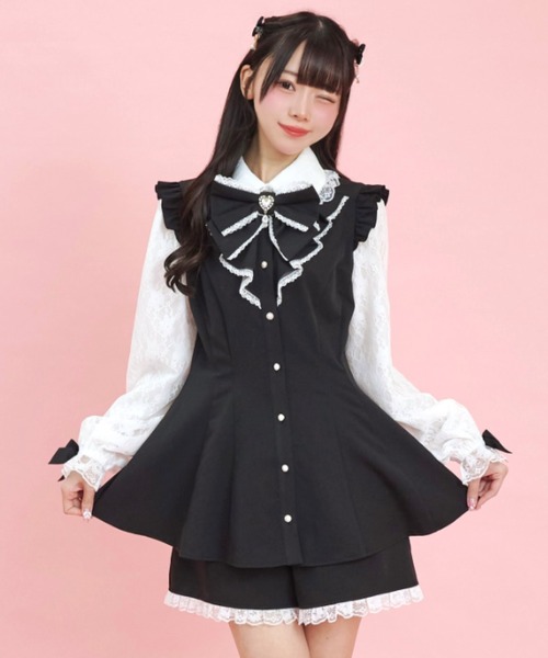 Secret Honey セットアップ レース袖ラッフルセットアップ（セットアップ）｜Secret Honey