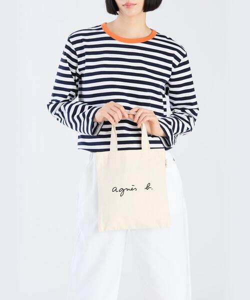 agnes b.（アニエスベー）の「ロゴ ハンドバッグ YAS18－02（ハンドバッグ・レディース・ホワイト系その他・FREE）」の8枚目の写真