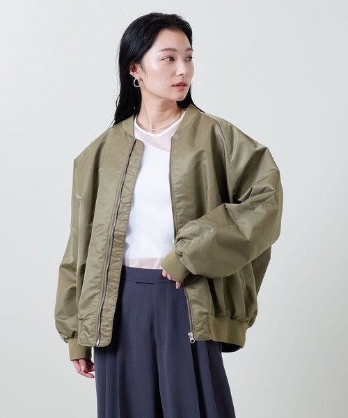 MARW UNITED ARROWS(マルゥ ユナイテッドアローズ)の「<MARW UNITED ARROWS>ビッグ MA-1ジャケット(MA-1・レディース・ブラック/モカ・36/38)」の7枚目の写真