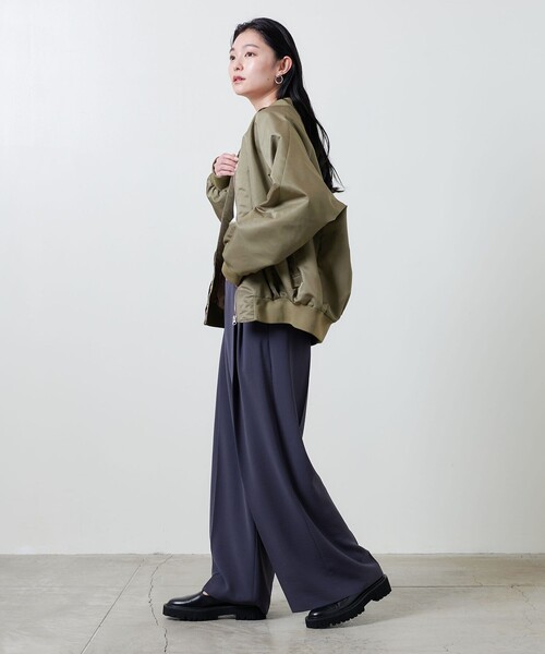 MARW UNITED ARROWS(マルゥ ユナイテッドアローズ)の「<MARW UNITED ARROWS>ビッグ MA-1ジャケット(MA-1・レディース・ブラック/モカ・36/38)」の10枚目の写真