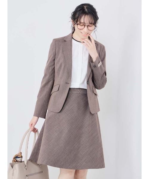 Perfect Suit FActory（パーフェクトスーツファクトリー）の「配色バンドカラー　ジョーゼットブラウス　オフホワイト/ブラック/グレー/ベージュ（シャツ/ブラウス・レディース・オフホワイト/ライトグレー/ブラック/ベージュ・S/M/L）」の16枚目の写真