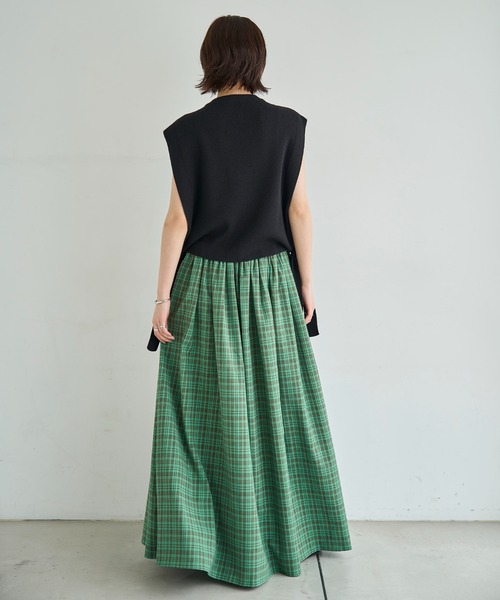 meilmada（メイルマダ）の「サイドリボンニットベスト（ベスト・レディース・ベージュ/ブラック/チャコールグレー・FREE）」の16枚目の写真