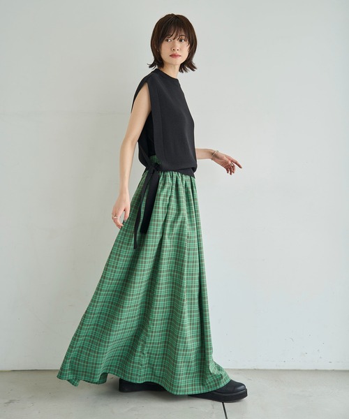 meilmada（メイルマダ）の「サイドリボンニットベスト（ベスト・レディース・ベージュ/ブラック/チャコールグレー・FREE）」の15枚目の写真